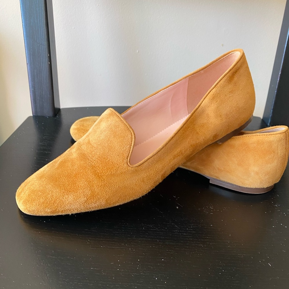 J. Crew Mustard Suede Loafers